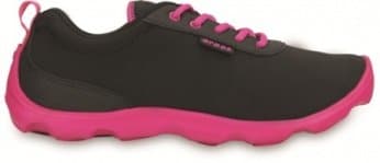 crocs aw14 duet busy day lace up w side black candy pink 5999eu.