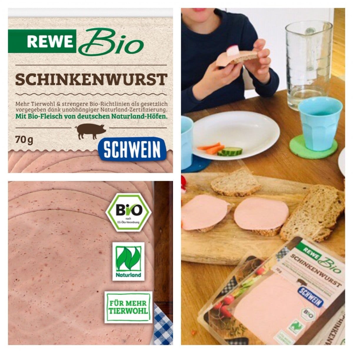 schinkenwurst collage